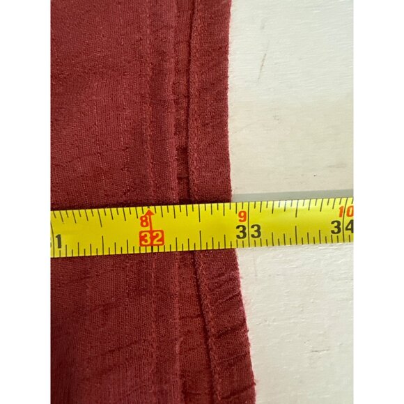 Entro Mini Dress S Brick Red Crochet Trim Boho Ruffled Babydoll Hippie Festival - Picture 9 of 11